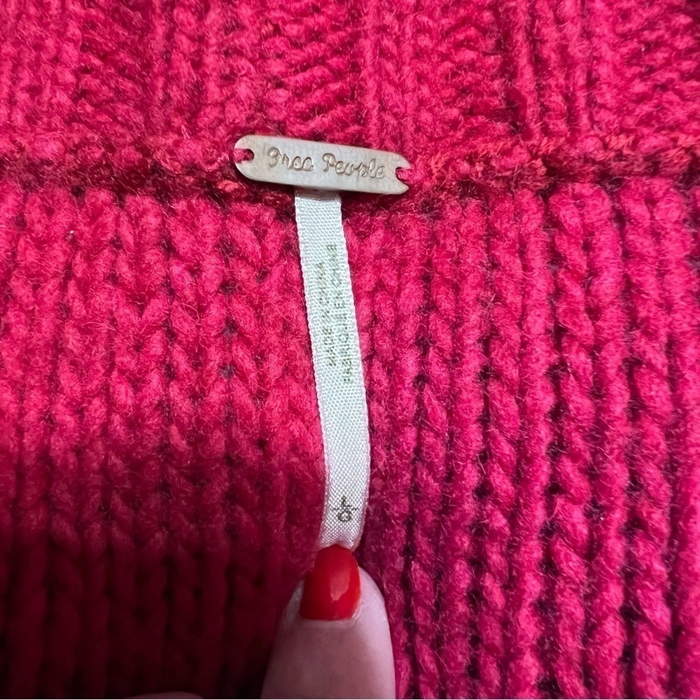 Free People Wool Blend Cardigan Sweater, Size Large - Picture 7 of 11